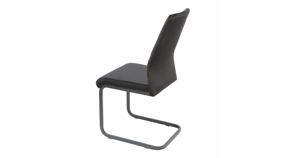 Krzesło tapicerowane czarne ARIBA 