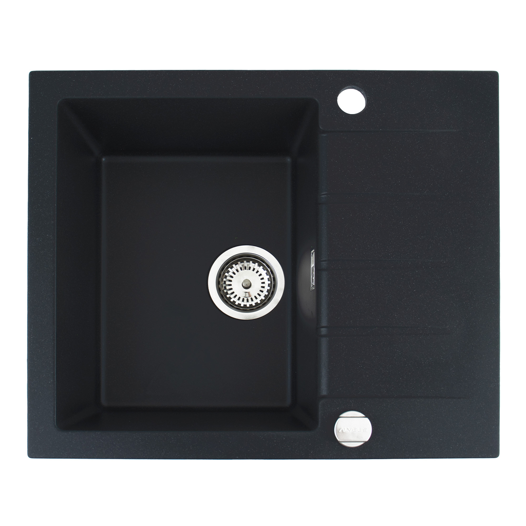 Zlewozmywak DRAGAN 10 jest przeznaczony pod szafkę o minimalnej szerokości 45 cm. Wykończony w czarnym kolorze posiada pojedynczą komorę oraz niewielki ociekacz. 