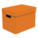 Pudełko ozdobne tekturowe z pokrywką pomarańczowe APLA