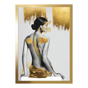 Obraz w złotej ramie WOMEN IN GOLD II 20x30 cm