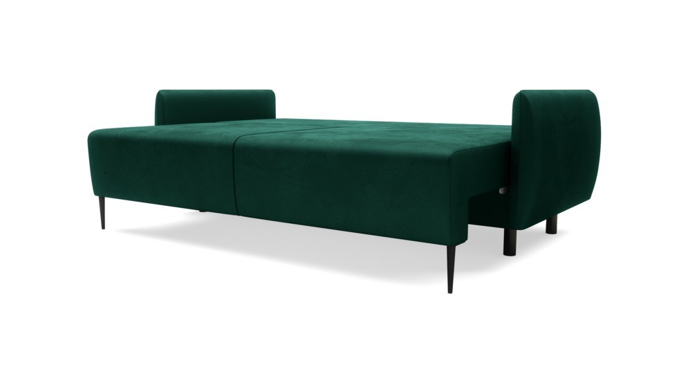 Sofa 3-osobowa DL rozkładana zielona KIOTO