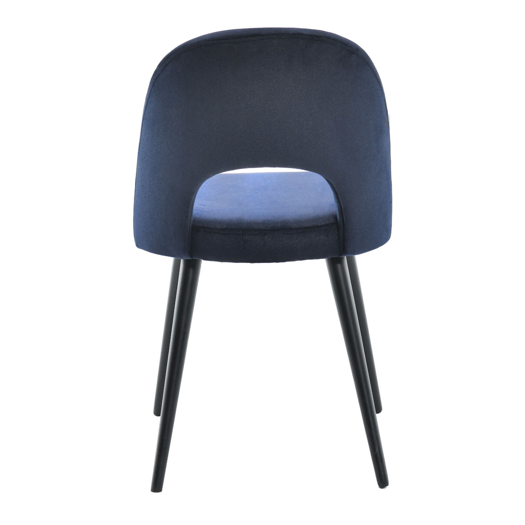 Krzesło tapicerowane TARA niebieskie