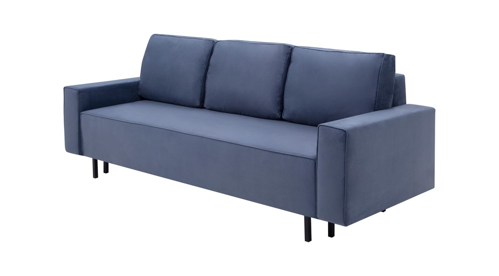 Sofa rozkładana niebieska KAMALA
