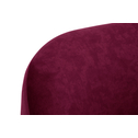 Sofa obła bordowa LEILA 234 cm 