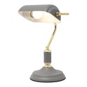Lampa biurkowa retro szaro-złota ROMA
