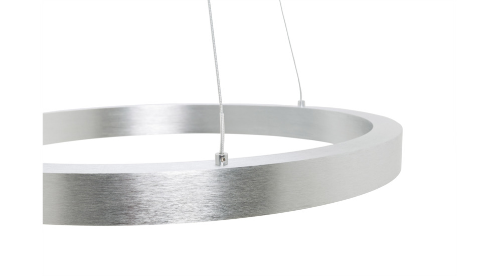 Lampa wisząca LED srebrna CARLO 60 cm