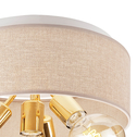 Lampa sufitowa abażur beżowy złota CARINA 4