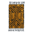 Dywanik bawełniany z frędzlami żółty SANTE 50x80 cm