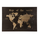 Drewniana mapa świata na ścianę 38x58 cm