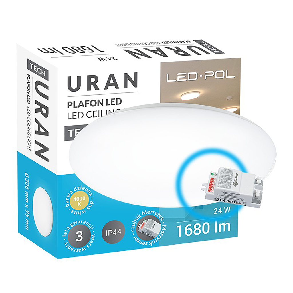 Plafon ORO-URAN LED 24W-DW-MIC