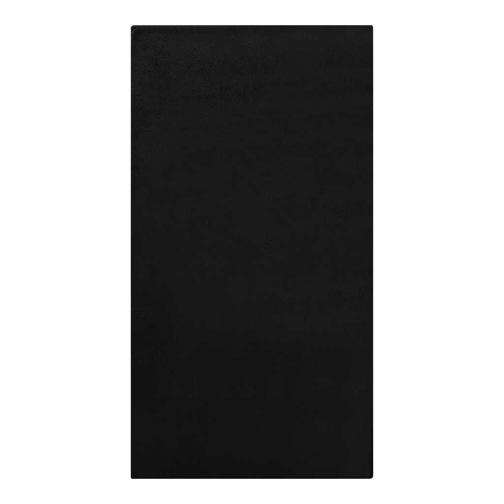 Dywan czarny RABBIT BUNNY 80x150 cm wykonany z przędzy poliestrowej.