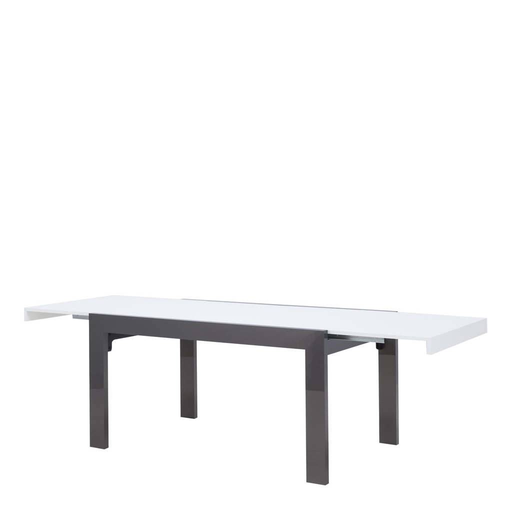 Stół rozkładany IMPERIA połysk biały / grafit