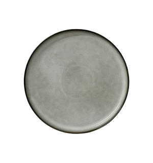 Talerz obiadowy ceramiczny szary SUELO 27 cm