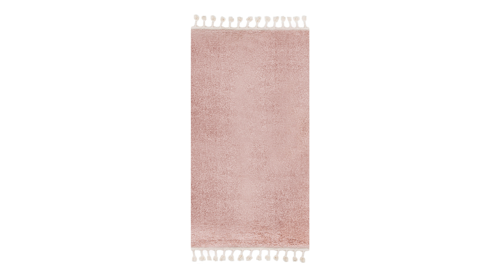 Dywan z frędzlami różowy ALASKA 80x150 cm