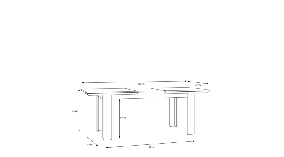 Stół rozkładany EPLT401-D84