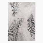 Dywan szaro-kremowy w liście SUNSET 120x170 cm