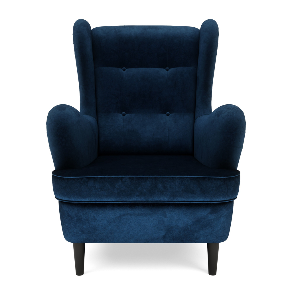 Fotel uszak niebieski OSKAR