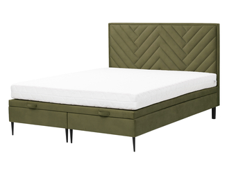 Łóżko zielone DONNA FIR 180 cm