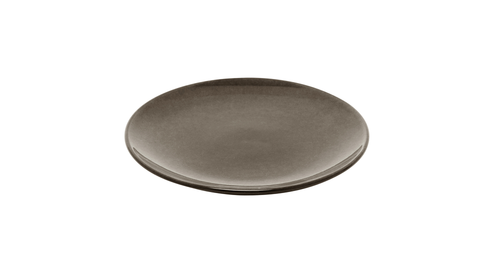 Talerz obiadowy ceramiczny jasnoszary LUNA 27 cm