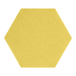 Panel tapicerowany FIBI HEXAGON 20x20, żółty