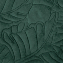 Narzuta pikowana w liście ciemnozielona MUSA 200x220 cm