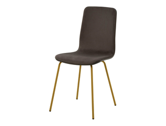 Krzesło welurowe brązowe VINGE