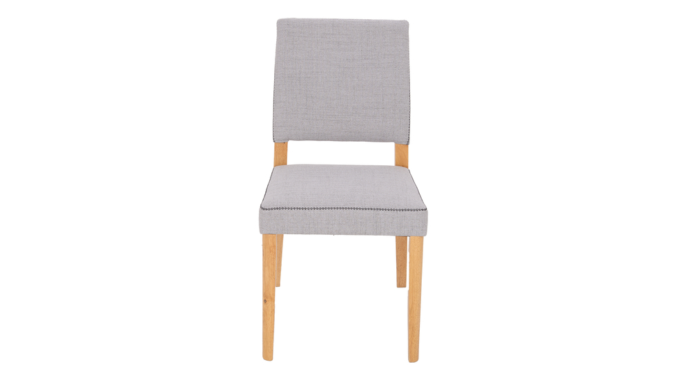 Krzesło tapicerowane szare SYLON