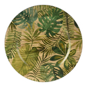 Talerz dekoracyjny w egzotyczne liście MIX 33 cm