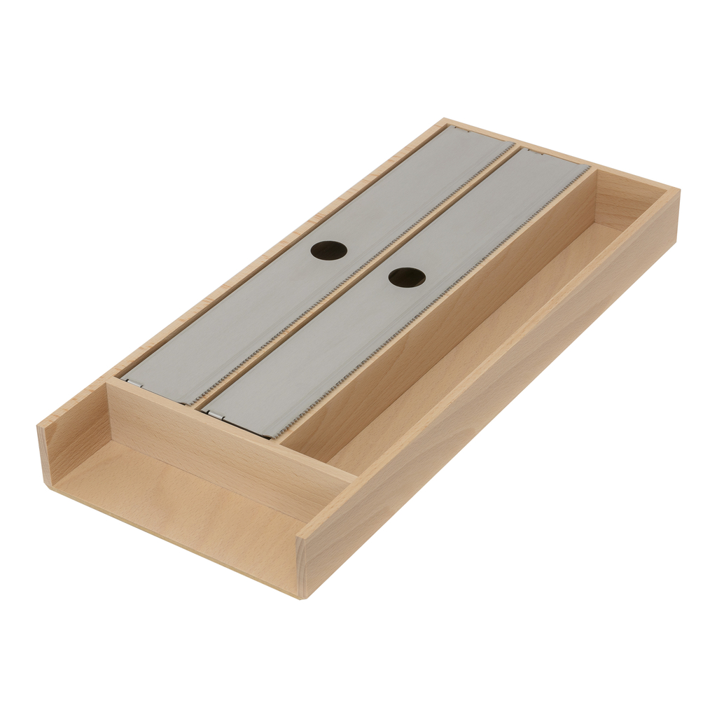 Wkład na folię aluminiową Q-WOOD z drewna bukowego to funkcjonalny i efektowny dodatek do szuflad.