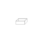TANDEM II szuflada biała do szafy ADBOX 50 cm