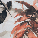 Zasłona do salonu w liście biało-ruda ADELINE 140x250 cm