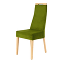 Krzesło welurowe oliwkowe JOEL