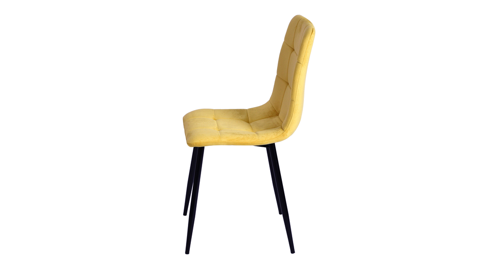 Krzesło tapicerowane żółle STEEN