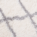 Dywan shaggy z frędzlami kremowy w romby VENICE II 80x150 cm