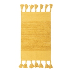 Dywanik bawełniany z frędzlami żółty BOHO 50x80 cm