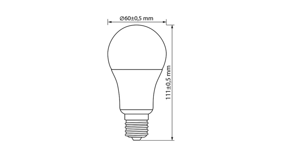 Żarówka LED E27 12W barwa zimna AMM-LITE-E27-A60-12W-CW