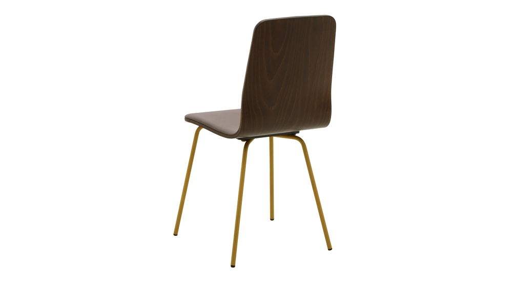 Krzesło VINGE z welurową tapicerką do nowoczesnego wnętrza.