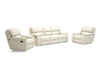 Sofa skórzana i dwa fotele z funkcją relax ORLANDO