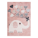 Dywan ze słonikiem  różowy LUPPO 120x170 cm