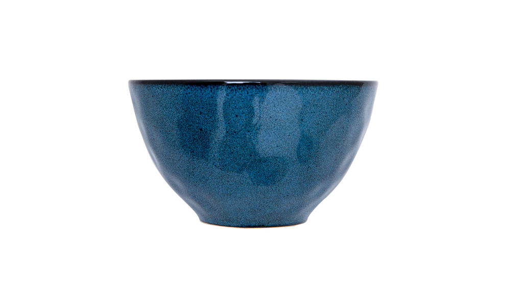Miska ceramiczna niebieska etno 15x8 cm