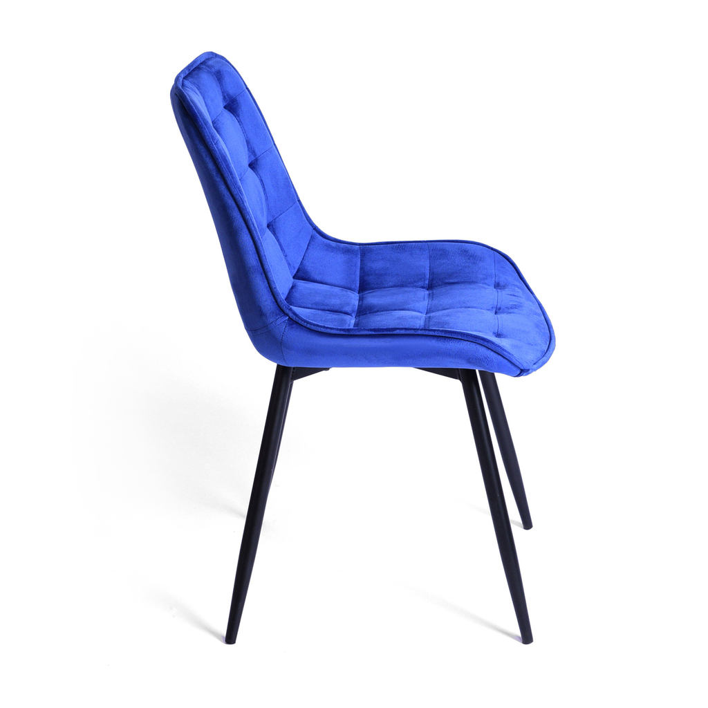 Krzesło pikowane niebieskie SANDYS