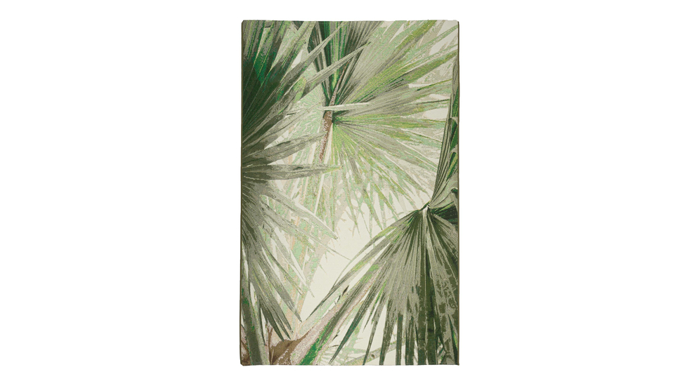 Dywan na zewnątrz w zielone palmy THALIA 160x235 cm