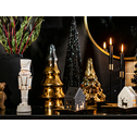 Dekoracja świąteczna CHOINKA stożek czarna 50 cm