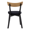 Krzesło drewniane z czarnymi nogami retro OSLO