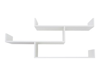 Półka potrójna biała TRIO 80 cm