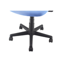 Fotel biurowy z siatką mesh i błękitnym siedziskiem NASUS