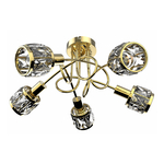 Lampa sufitowa glamour złota NELA 5