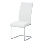 Krzesło białe ekoskóra, na płozie ATUT