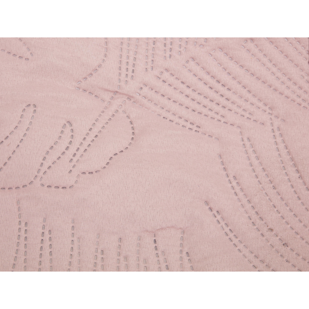 Narzuta pikowana dwustronna szaro-różowa RIO 180x200 cm