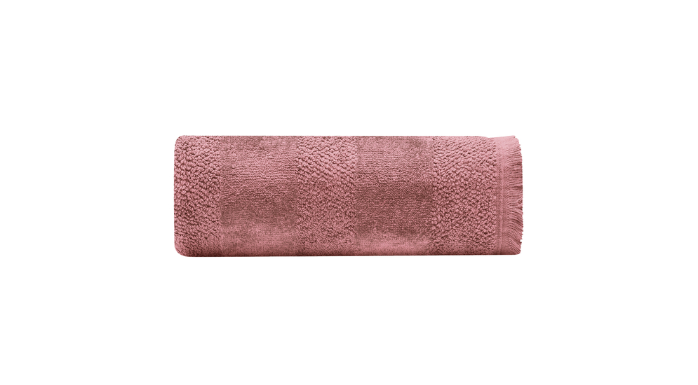Ręcznik bawełniany róż LANETTE 50x90 cm